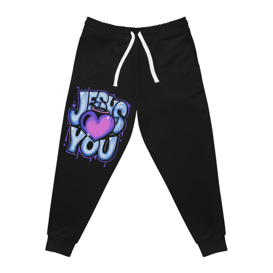 Jesus Loves You Joggers — Christian Graphic Athletic Pants