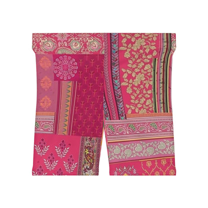 Paisley Plaid Women's Biker Shorts