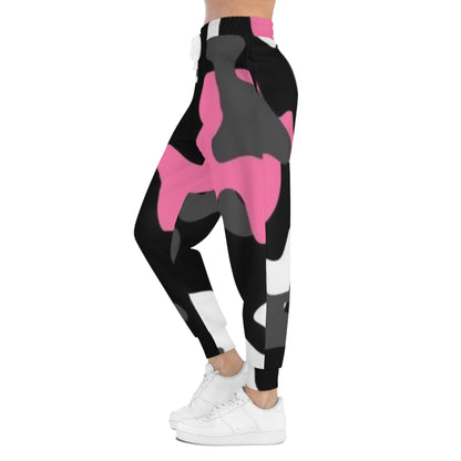 Pink & Black Camo Joggers — Women's Athletic Lounge Pants