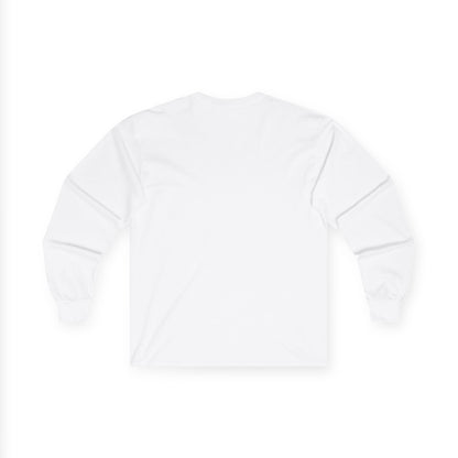 Samurai Wolf Long Sleeve Tee — Japanese Ink Red Moon Graphic