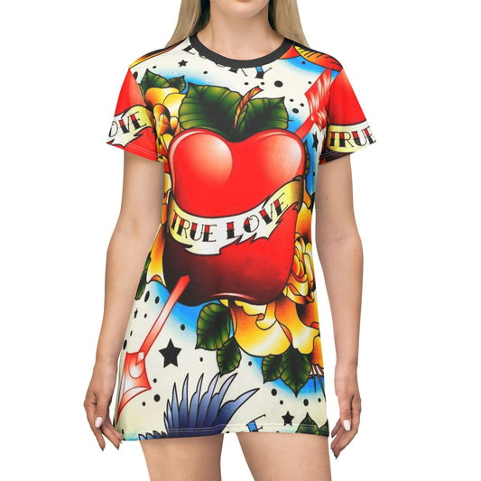 Ed Hardy “Lucky Love”  Inspired T-Shirt Dress