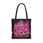 Breast Cancer Awareness Tote — "In October We Rise Together" Pink Ribbon Tote Bag