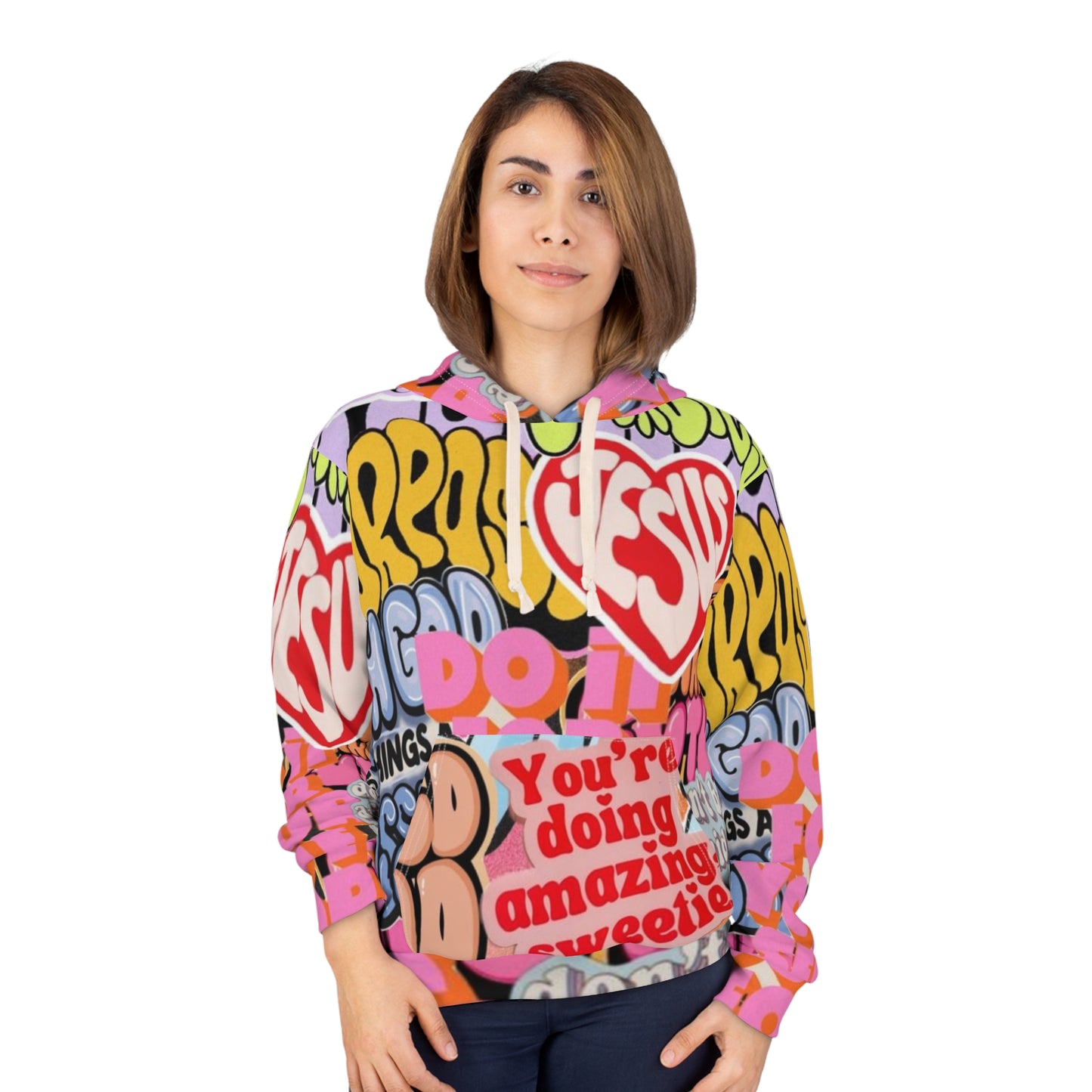 Colorful Inspirational Hoodie, Motivational Pullover, Unisex Casual Wear, Trendy Streetwear, Perfect Gift for Any Occasion