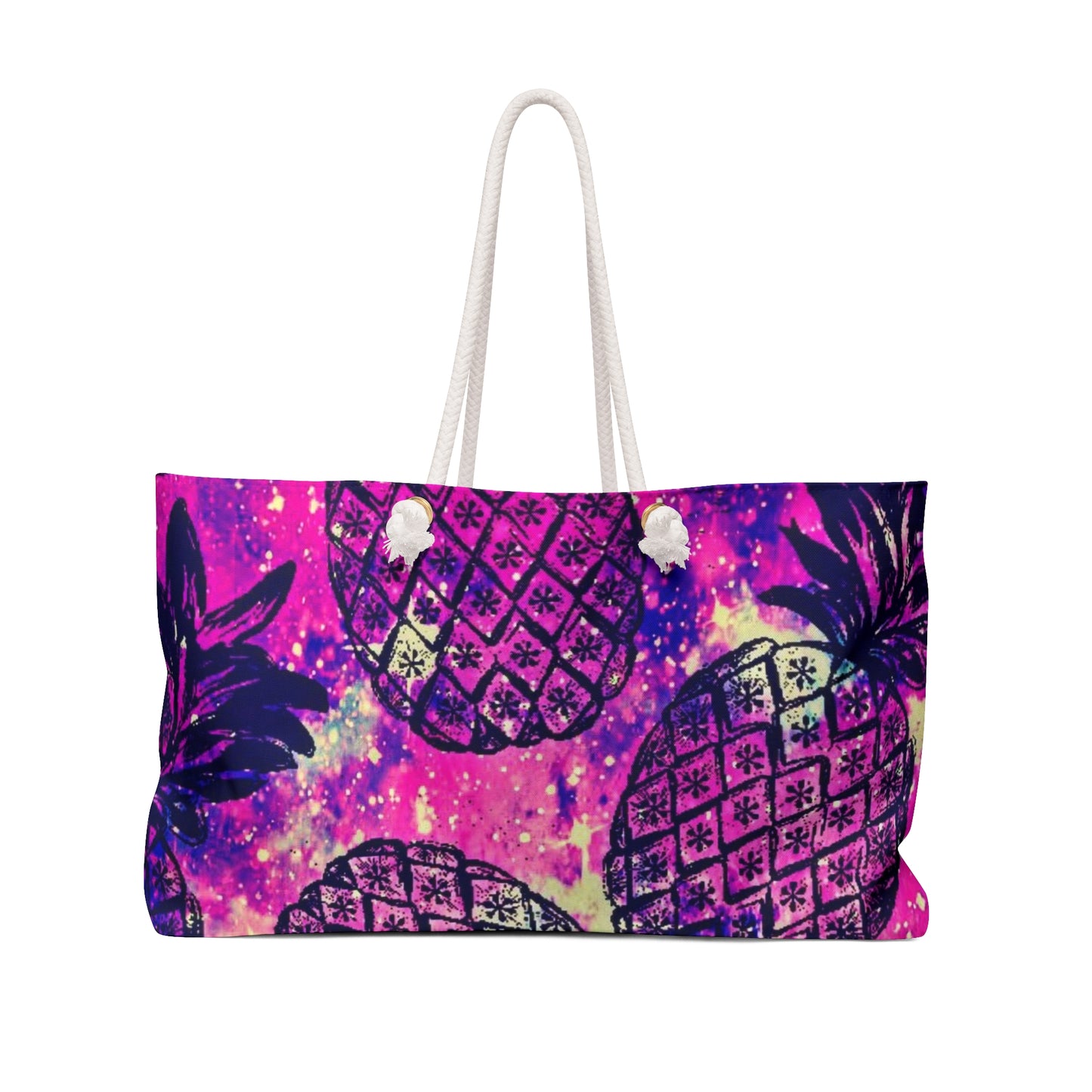 Tropische Ananas-Wochenendtasche – Lebendige Reisetasche für Strand und Kurzurlaube
