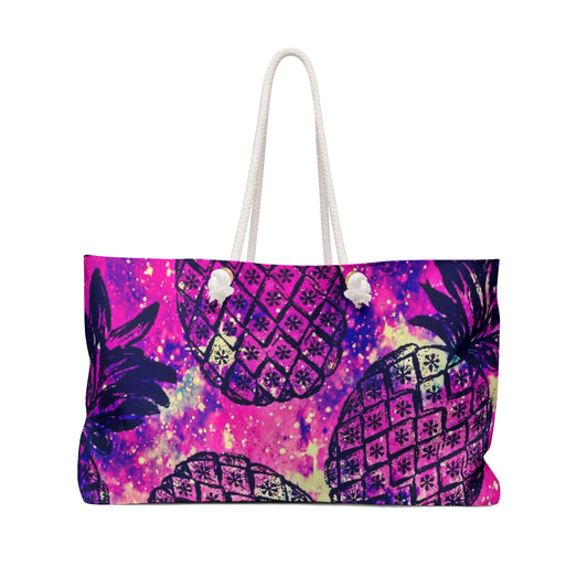 Tropical Pineapple Vacay Tote Bag - Vibrant Travel Tote for Beach & Getaways