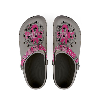 Pink Sugar Skull EVA Clogs — Floral Day of the Dead Foam Shoes