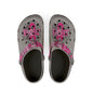 Pink Sugar Skull EVA Clogs — Floral Day of the Dead Foam Shoes
