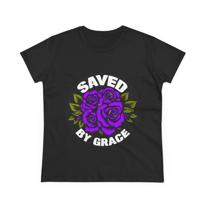 Saved By Grace Floral Tee