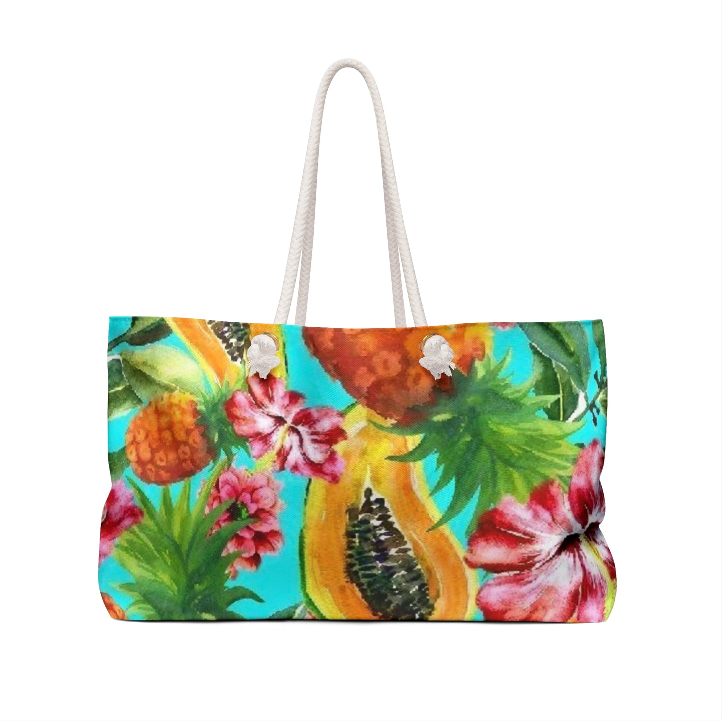 Tropical Floral Vacay Tote Bag - Stylish Travel Tote for Summer Getaways