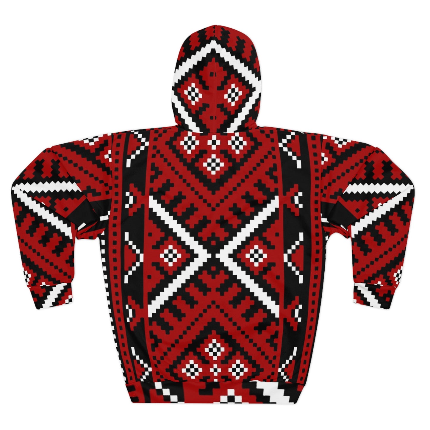 Cozy Tribal Print Hoodie for All Seasons, Unique Sweatshirt, Gift Idea for Her, Him, Warm Layer for Winter, Ethnic Style Pullover