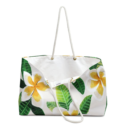 Tropische Blumen Weekender Tasche | Strand &amp; Reisetasche für den Urlaub