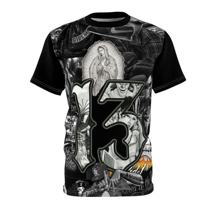 13 Chicano Tattoo AOP Tee — Gothic Virgen Streetwear