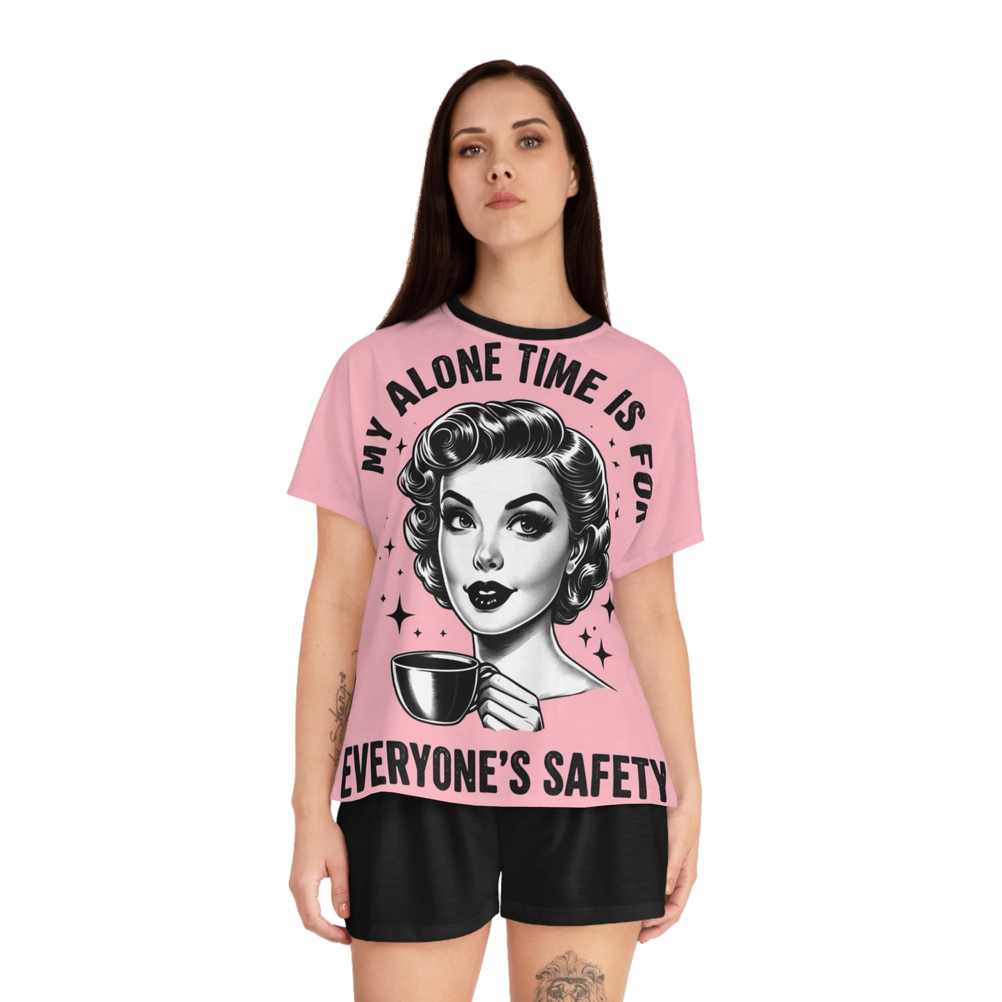 "My Alone Time is for Everyone's Safety" Women’s Sleepwear Set