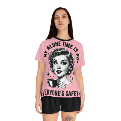 "My Alone Time is for Everyone's Safety" Women’s Sleepwear Set