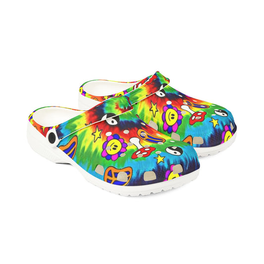 Psychedelic Mellow Mushroom Designer Clog
