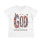 Women’s Floral God Quote Tee, Inspirational Shirt, Spring Fashion, Faith-Based Gift, Bible Verse Apparel, God is Still Writing Your Story