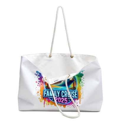 Vibrant Family Cruise 2025 Vacay Tote Bag - Perfect for Summer Vacations