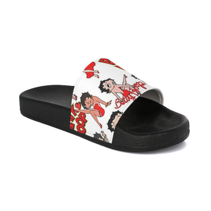 Playful Women's Slide Sandals - Fun Cartoon Design for Summer Vibes