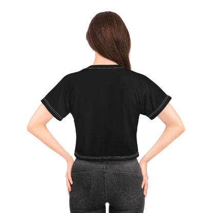 Salty Beach Themed Crop Tee - Perfect Summer Shirt for Beach Lovers