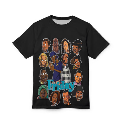 Friday Vibe Unisex Tee – Iconic Cartoon Characters Design