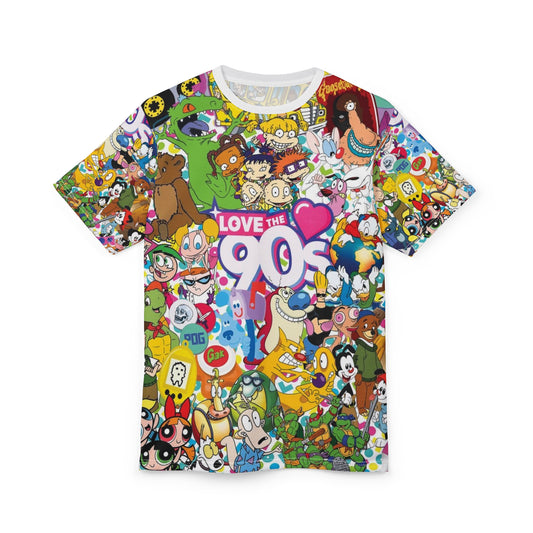 Love the 90s Unisex T-Shirt - Retro Cartoon Grafik Shirt