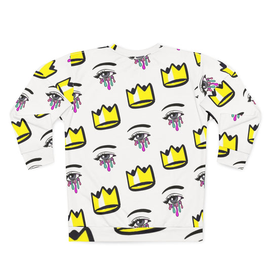 Crown & Crying Eye Pattern, Colorful Streetwear