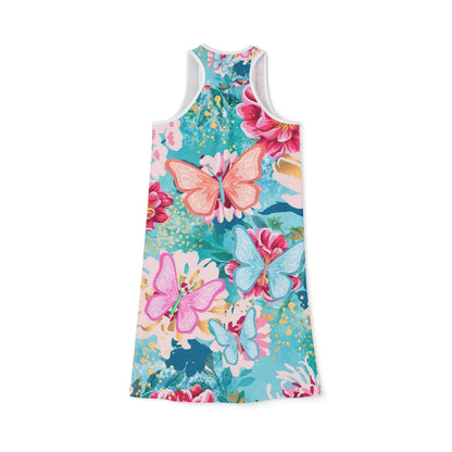 Floral Butterfly Racerback Dress for Women - Perfect for Summer Celebrations