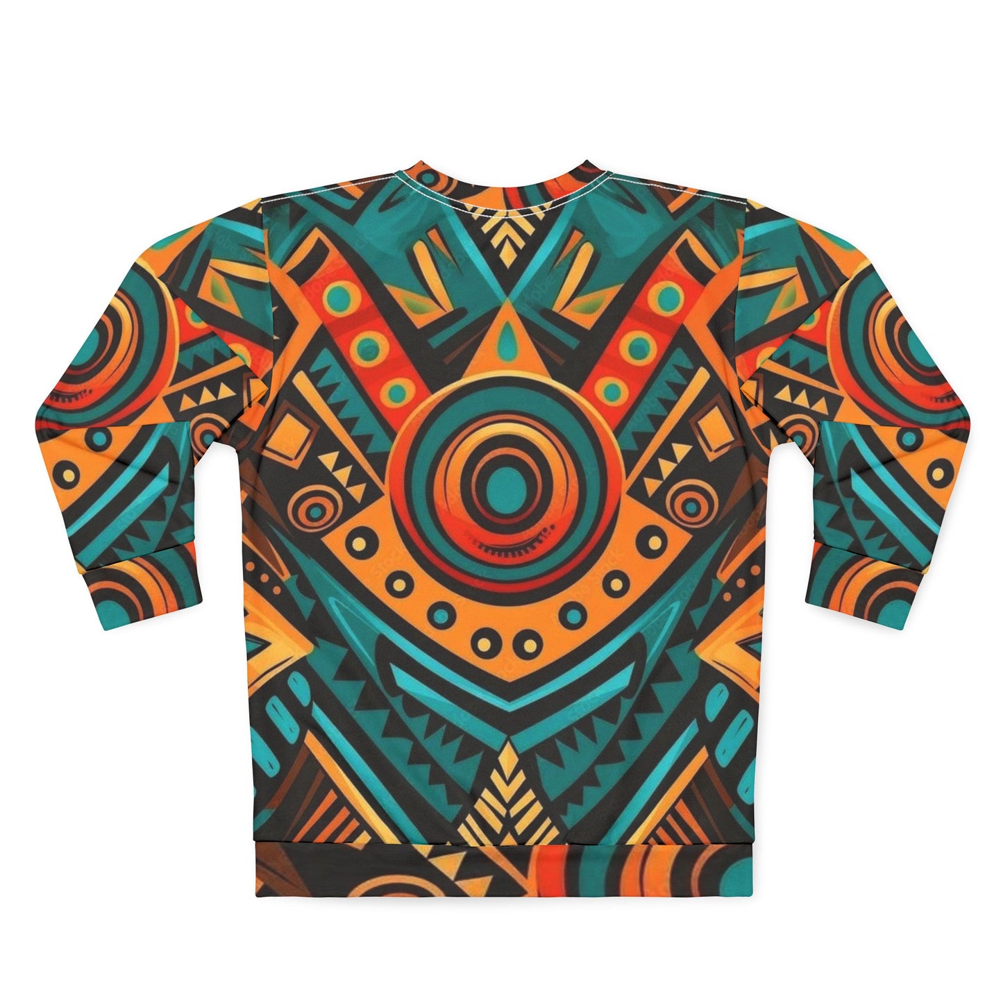 Tribal Geometric All-Over Print Sweatshirt