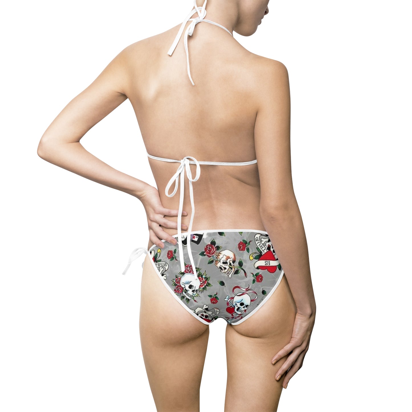 Ed Hardy Inspired Women's Bikini Swimsuit - Trendy Summer Beachwear