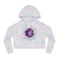 Celestial Tie-Dye Cropped Hoodie | Women’s Trendy Sweatshirt for Casual Wear, Gift for Astrology Lovers, Festival Outfit, Cozy Loungewear
