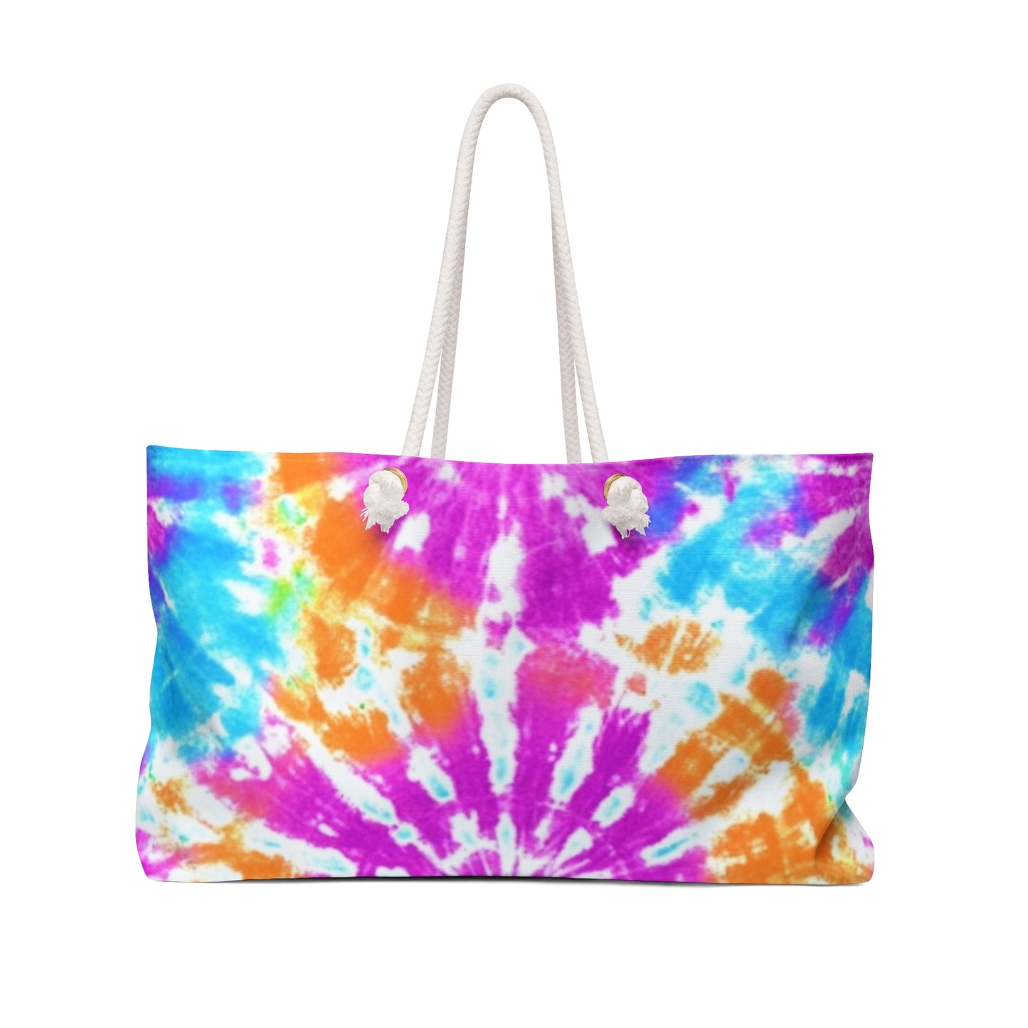 Colorful Tie-Dye Vacay Tote Bag - Perfect for Travel and Festivals