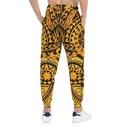 Tribal Print Athletic Joggers, Cozy Workout Pants, Bohemian Lounge Wear, Yoga Joggers, Unique Activewear