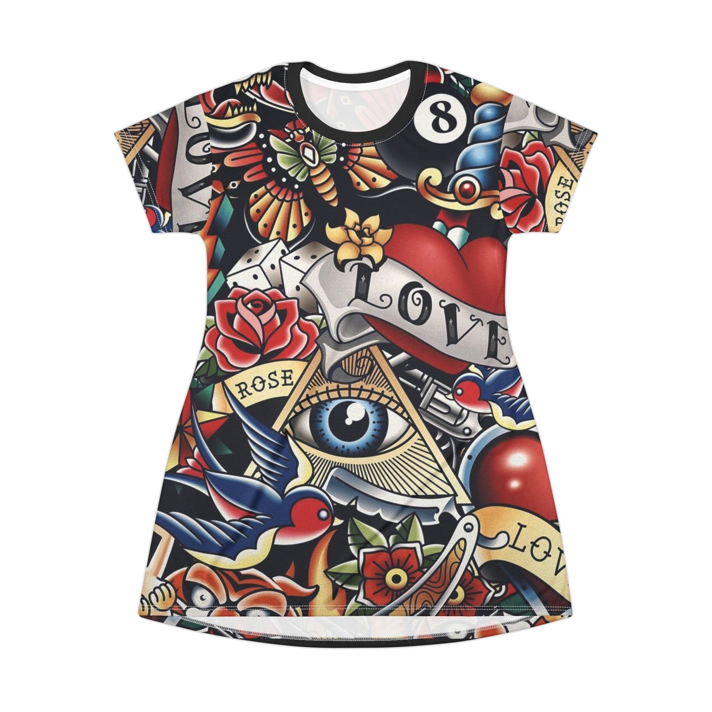 T-Shirt-Kleid (AOP)