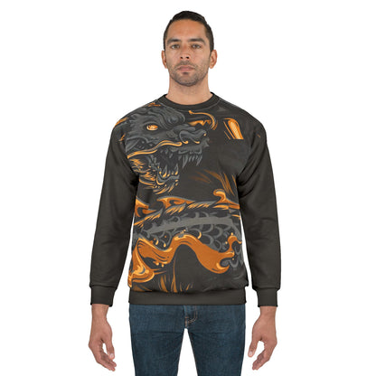 Dragon Spirit Unisex Sweatshirt | Cozy Streetwear, Unique Gift, Fall Fashion, Unisex Apparel