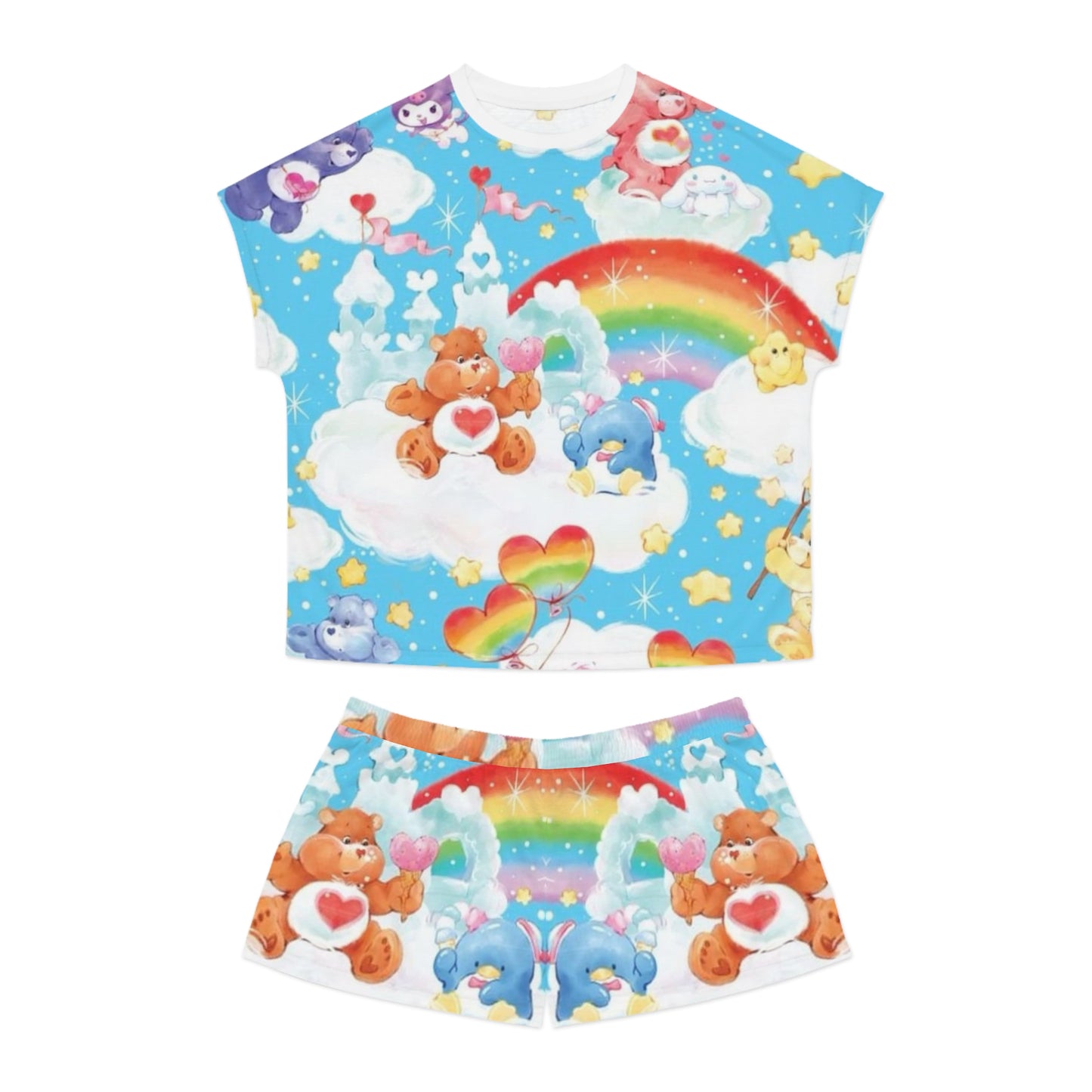 Carebear Rainbow Design Women’s Sleepwear Set