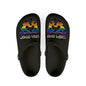 Good Vibes EVA Foam Rubber Clogs - Rainbow Heart Design for Comfort and Style