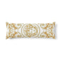 Gold Baroque Medusa Body Pillow — Luxury Decorative Bolster for Glam Home