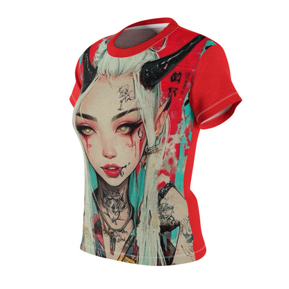 Edgy Graphic Tee with Anime Design - Perfect for Cosplay & Streetwear