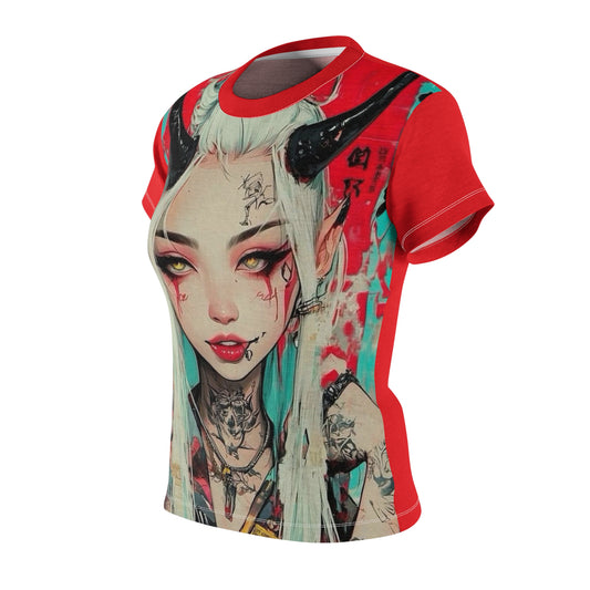 Edgy Graphic Tee with Anime Design - Perfect for Cosplay & Streetwear