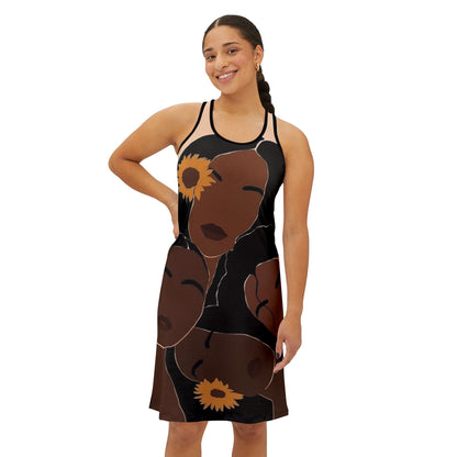 Racerback-Kleid mit Grafikdruck