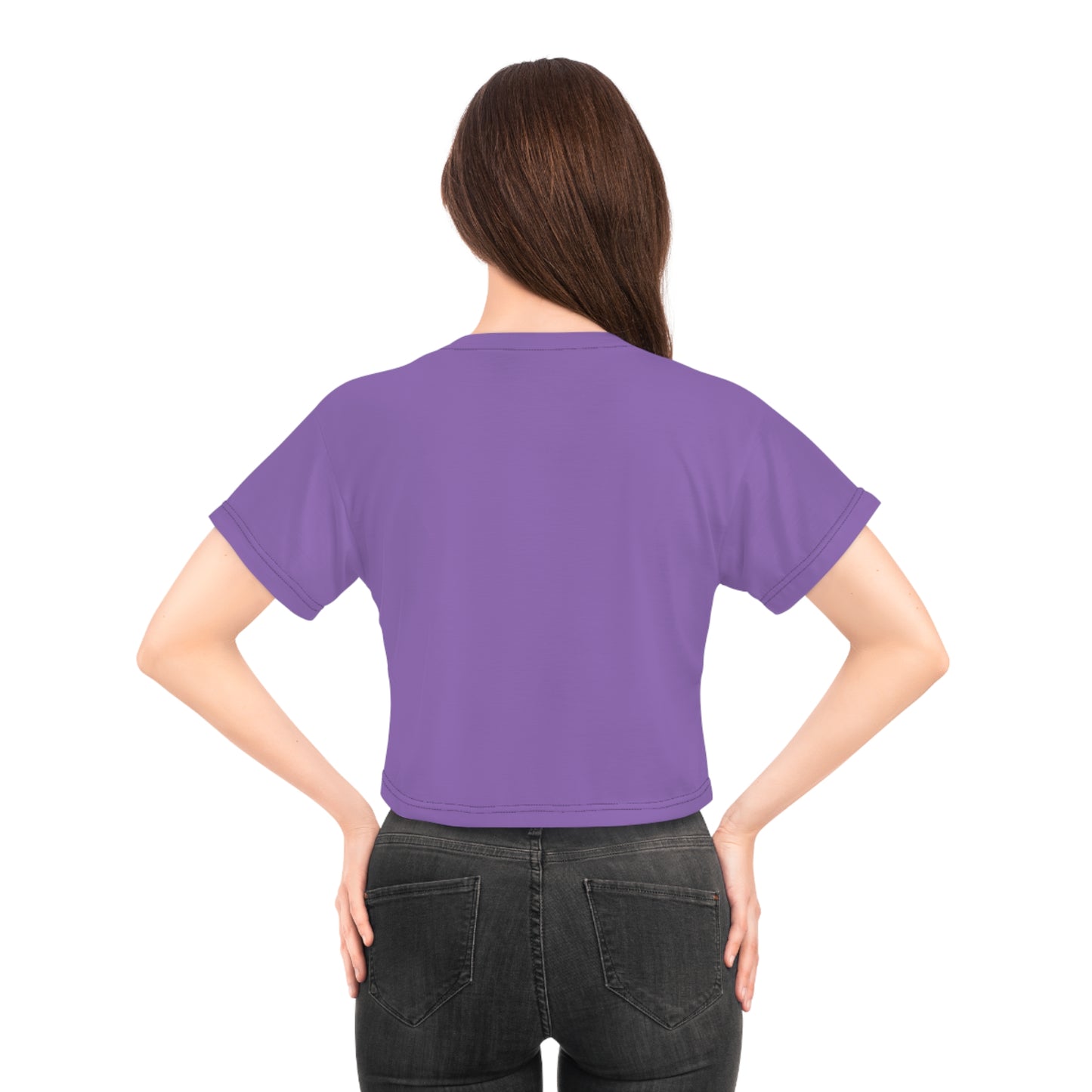 Playful Don’t Be a Dum Dum Crop Tee, Cute Graphic Tee, Trendy Summer Top, Fun Gift for Friends, Perfect for Festivals, Casual Wear