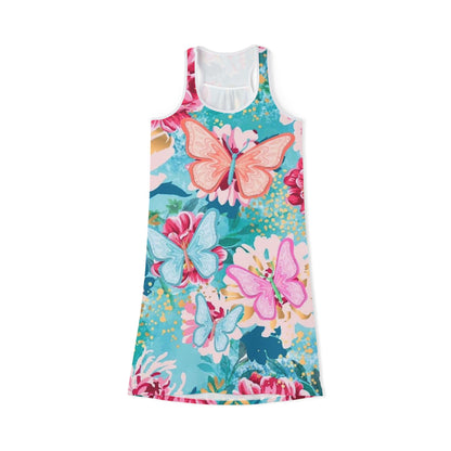 Floral Butterfly Racerback Dress for Women - Perfect for Summer Celebrations
