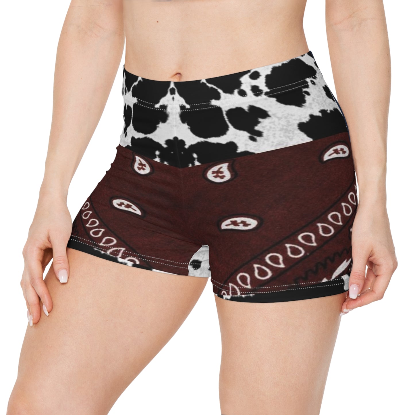Patriotic Bandana Print Women's Shorts - Perfect for Summer Celebrations