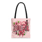 Survivor Pink Ribbon Tote Bag – Breast Cancer Awareness Floral Tote