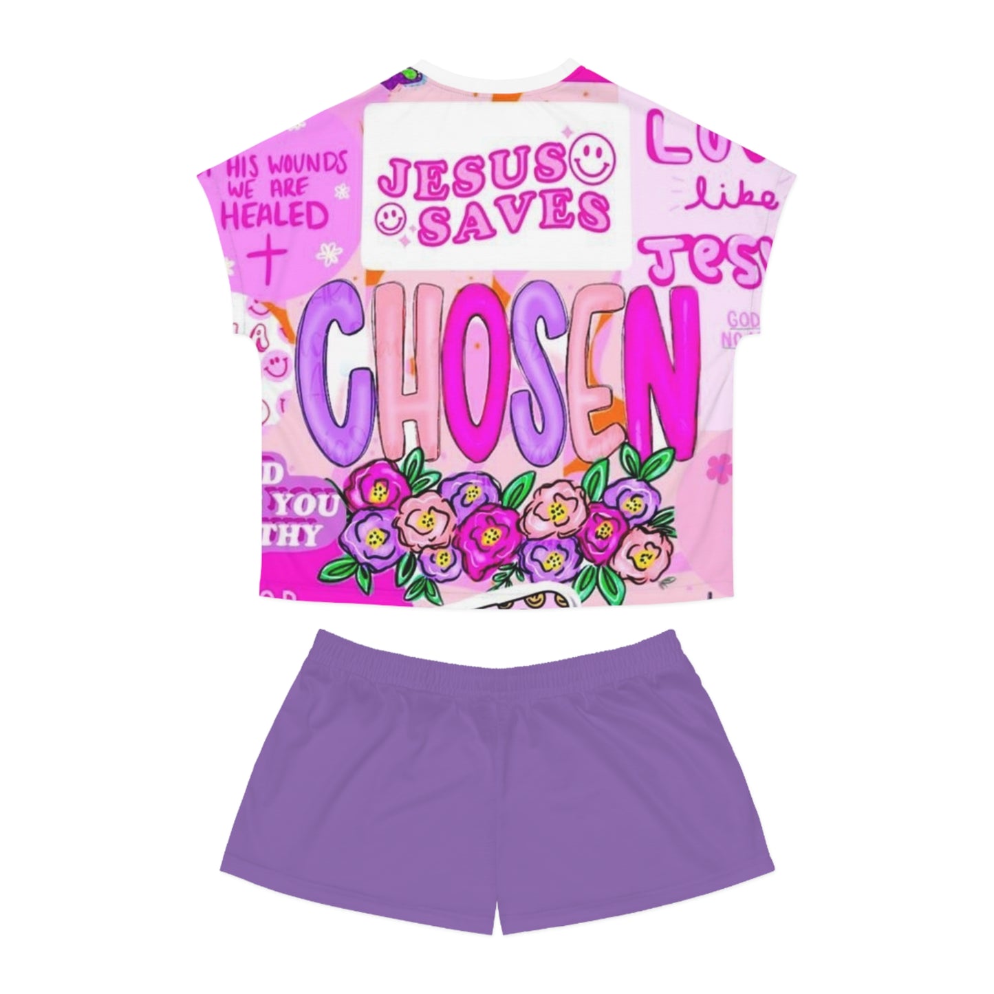 Chosen Women's Sleepwear Set- Vibrant and Faith-Inspired Loungewear