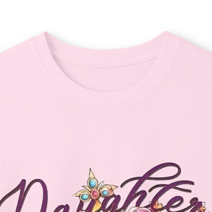 Daughters King Long Sleeve Tee — Watercolor Crown Graphic