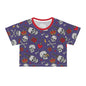 Skulls n Roses Crown Crop Tee