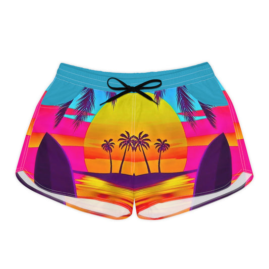 Tropical Sunset Damen-Freizeitshorts – Sommer-Strandmode für den Urlaub