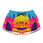 Tropical Sunset Women's Casual Shorts - Summer Beachwear for Vacation