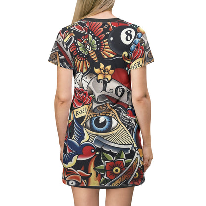 T-Shirt-Kleid (AOP)